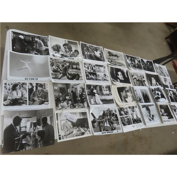 Black and White Photos of Movie Stars and Movie Clips