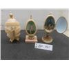 Image 1 : Vintage Fabergé-Style Eggs, Trinket Box, Water and Teddy Bear