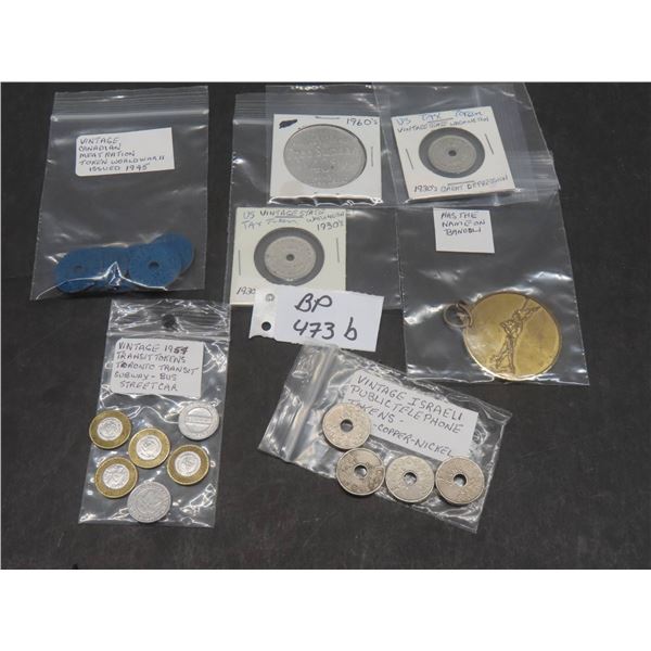 7 Vintage Package of Tokens