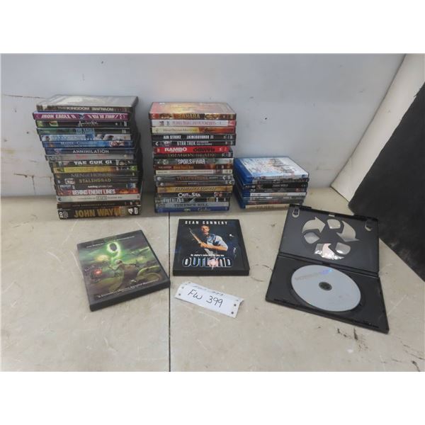 45 DVDs and Blu-Rays