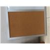 Image 5 : Wood Chess / Checker Board 19 1/2" x 19 1/2" and Cork/Magnetic White Board 17" x 23"