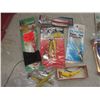 Image 5 : Fishing Tackle: Line, Lures, Pickerel Rigs, 2 Reels, Hooks, Rod and Reel and 2 Metal Signs