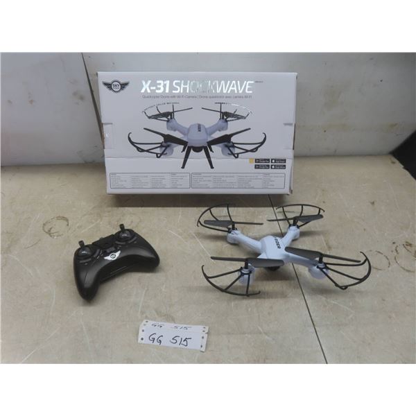 Sky Rider X31 Shockwave Quadcopter Drone With Wi-Fi Camera