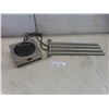 Image 1 : Single Serve Coffee Pot Warmer and Brushed Stainless 4-Pack Towel Holder