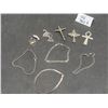 Image 1 : 4 Sterling Silver (925) Bracelets and 6 Pendants