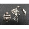 Image 2 : 4 Sterling Silver (925) Bracelets and 6 Pendants