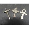 Image 4 : 4 Sterling Silver (925) Bracelets and 6 Pendants