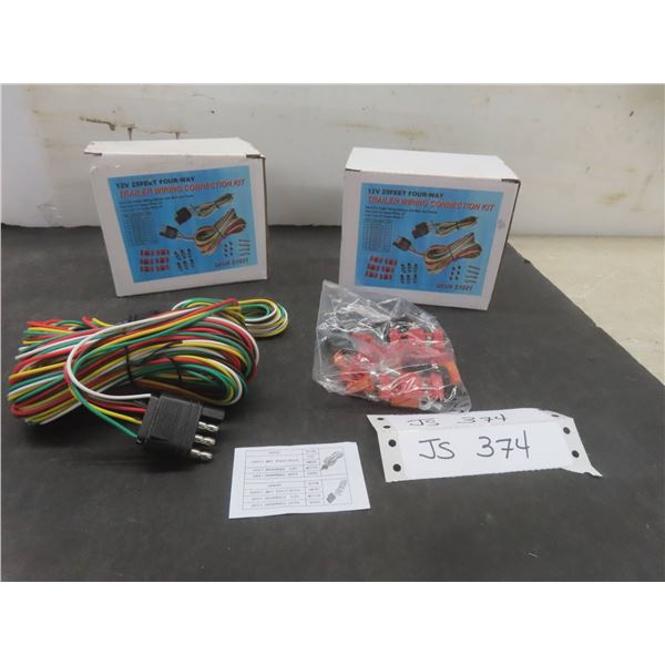 2 Four-Way Trailer Wiring Kits, New or Store Return