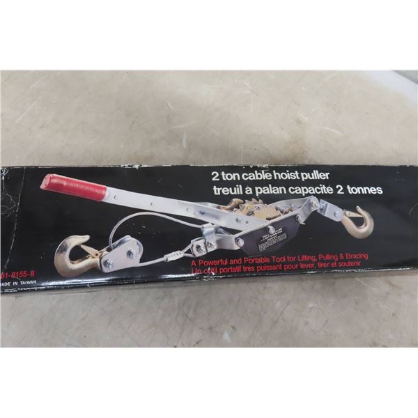 Never-Used 2-Ton Cable Hoist Puller