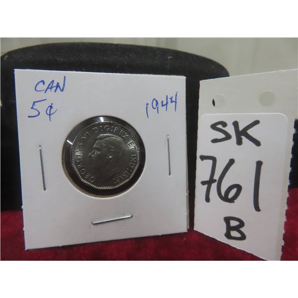 1944 Canadian 5-Cent Coin