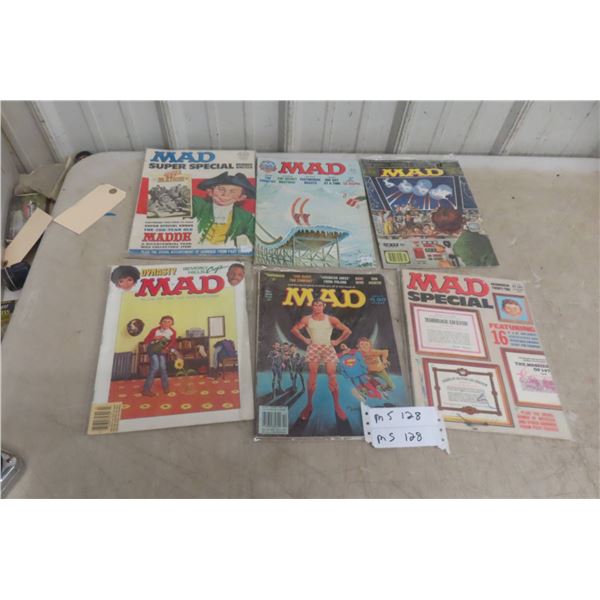 6 Mad Magazines 1970s And 1980s