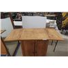 Image 4 : Rustic Fold-Out Liquor Cabinet 39" x 21" x 25", Extended 38" x 54" x 25"