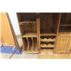 Image 6 : Rustic Fold-Out Liquor Cabinet 39" x 21" x 25", Extended 38" x 54" x 25"