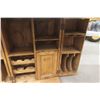 Image 7 : Rustic Fold-Out Liquor Cabinet 39" x 21" x 25", Extended 38" x 54" x 25"