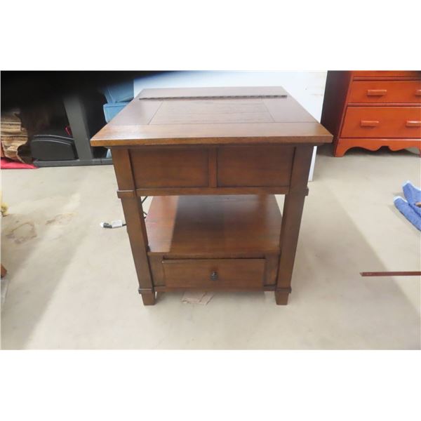 End Table/Night Stand 26" x 27" x 24" w/ Power