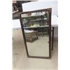 Image 1 : Wood Framed Mirror 22 1/2" x 40"