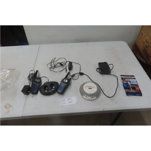 2 Cobra 2-Way Radios With Charger, JBL Speaker, Distance Finder
