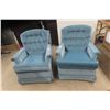 Image 1 : 2 Living Room Matching Swivel Rocker Chairs