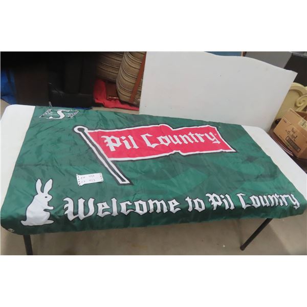 Saskatchewan Roughriders Flags 36" x 58" and 30" x 60"