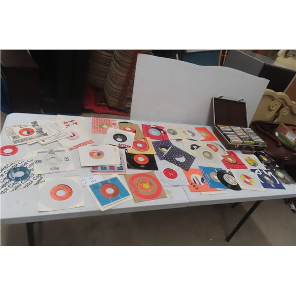 Music Cassettes and 45 Records