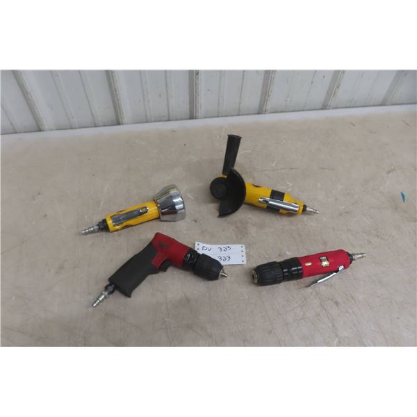 4 Air Tools; Angle Grinder; Cut Off Wheel; Straight And Air Drill