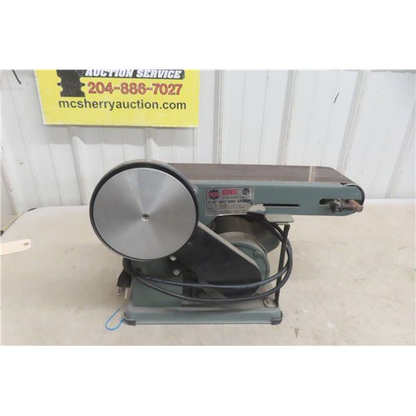 King 4" Belt And Disc Sander