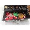Image 6 : 2 Fishing Tackle Boxes With Hooks and Lures