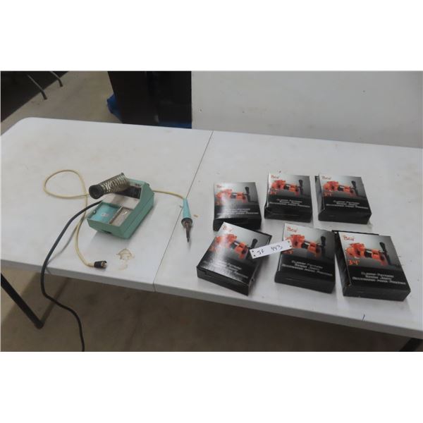 6 New 3/4" Pony Clamps and Weller Soldering Iron