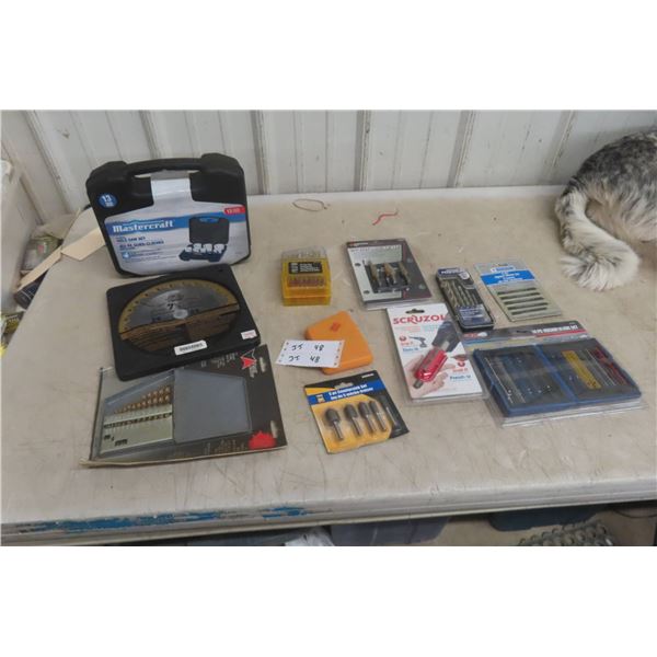 Mastercraft Hole Saw Drill Bits Jigsaw Blades Plus All New