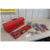 Image 1 : Metal Tool Box Pipe Cutter Tin Snips Pipe Wrench Plus