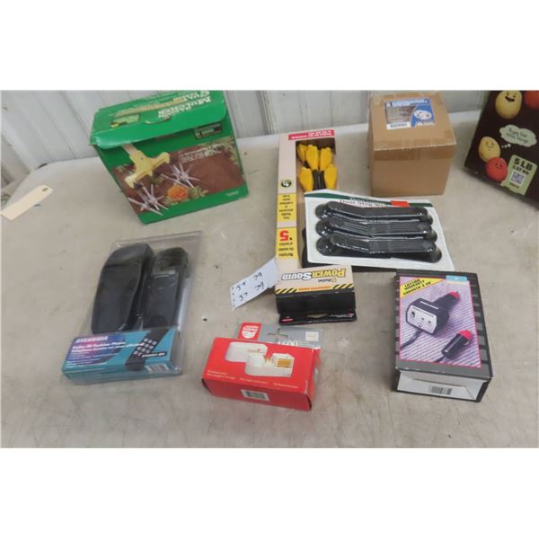 Household and Utility Items Including Tools and Electronics