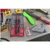 Image 3 : Metal Tool Box With Screwdrivers Wrench Stud Finder Chalk Line Plus