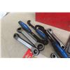 Image 6 : Metal Tool Box With Screwdrivers Wrench Stud Finder Chalk Line Plus