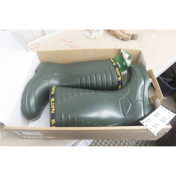 New Pair Nat's Rubber Boots Size 12