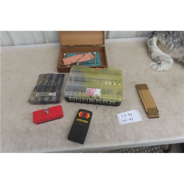 Wood Chisels Rotary Tool Accessory Set 300 Piece Stud Finder Plus