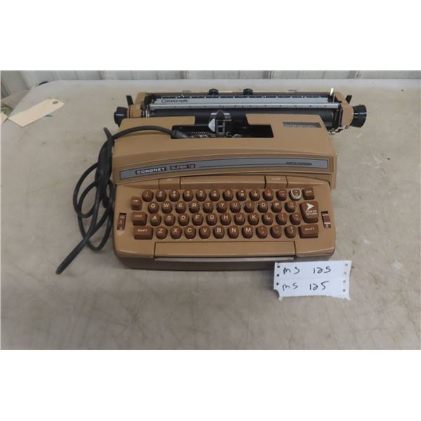 Smith-Corona Coronet Electric 12 Typewriter in Brown Finish