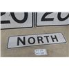 Image 4 : 3 Metal Traffic Signs: 2 Speed 20 Limit 18" X 24" and North 6" X 24"