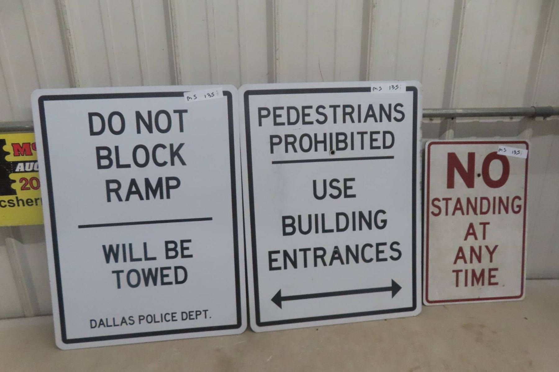 Sign Blocking Ramp 3 Signs No Ramp Blocking Building Entrance No Standing Largest 18