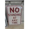 Image 4 : 3 Signs No Ramp Blocking Building Entrance No Standing Largest 18" X 24"