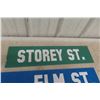 Image 2 : 3 Street Signs Wpg Storey Elm Jefferson Largest 6" X 30"