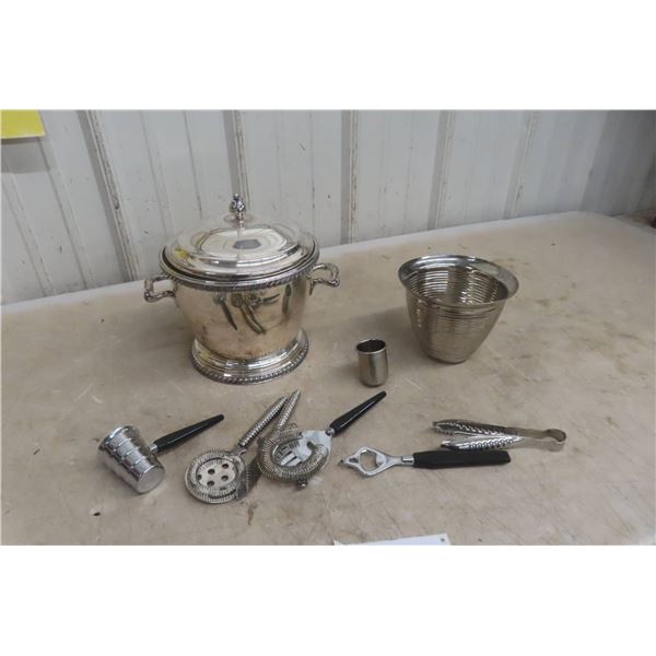 Ice Buckets And Bar Utensils