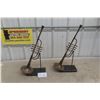 Image 1 : 2 Metal Trumpet Display 23" Tall