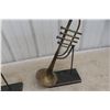 Image 4 : 2 Metal Trumpet Display 23" Tall