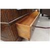 Image 14 : Wardrobe 2 Door With Bottom Drawer 83" X 43" X 17 1/2" Tiger Fumed Oak - Very Nice!