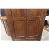 Image 4 : Wardrobe 2 Door With Bottom Drawer 83" X 43" X 17 1/2" Tiger Fumed Oak - Very Nice!