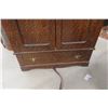 Image 5 : Wardrobe 2 Door With Bottom Drawer 83" X 43" X 17 1/2" Tiger Fumed Oak - Very Nice!