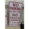 Image 2 : 3 Street Signs No Parking No Standing - Largest 12" X 24"