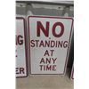 Image 3 : 3 Street Signs No Parking No Standing - Largest 12" X 24"