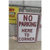 Image 4 : 3 Street Signs No Parking No Standing - Largest 12" X 24"