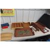 Image 1 : Wood Tray Office Organizer With High End Pens